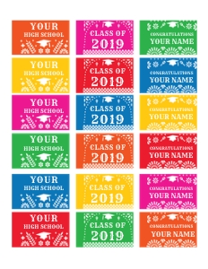 Graduation Fiesta Cupcake Topper design preview