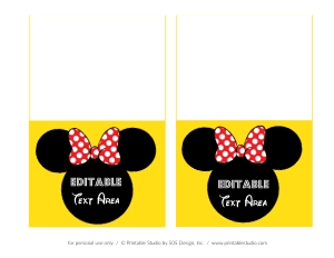 Minnie Red Food Labels: Minnie Food Labels Red