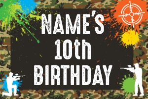 Paintball Sign 18x12: Paintball Signs Large