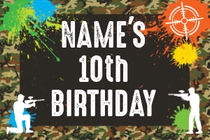 Paintball Sign 30x20: Paintball Signs Large