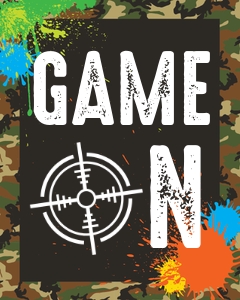 Paintball Game On Sign: Paintball Party Bundle