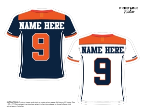 Football Centerpieces Orange Navy: Football Centerpieces Orange Navy