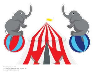 Carnival Red Centerpieces design preview