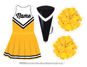 Cheer Centerpiece Yellow design preview
