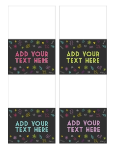 Science Pink Food Labels Small: Science Pink Party Bundle