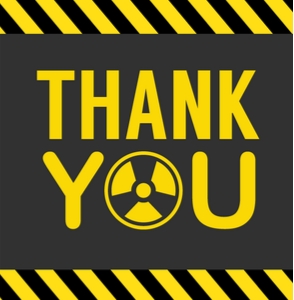 Science Thank You Square: Science Pink Party Bundle