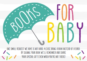 Sprinkle Baby Shower Book Request BB028: Sprinkle Baby Shower Invitation Suite Template BB028 MASTER