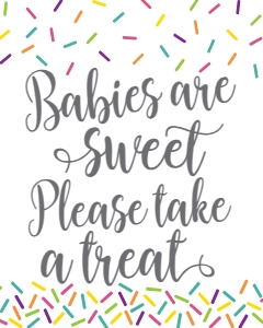 Sprinkle Baby Shower Treats Sign BB028: Sprinkle Baby Shower Treat Sign Template BB028 MASTER