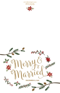 Holiday Wedding Thank You Cards Template WW049 MASTER design preview