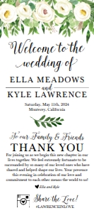 Greenery Wreath Wedding Program Template WW046: Greenery Wreath Wedding Program Template WW046 MASTER