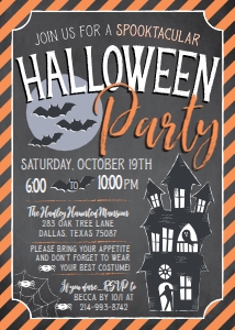 Classic Halloween Party Kit Invitation Template CC004: Classic Halloween Party Kit Combined Package Template CC004 MASTER