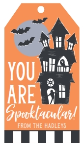 Classic Halloween Party Kit Favor Tag Template CC004: Classic Halloween Party Kit Combined Package Template CC004 MASTER