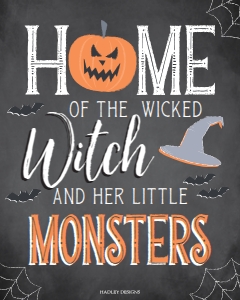 Classic Halloween Party Kit Quote Sign 1 Template CC004: Classic Halloween Party Kit Combined Package Template CC004 MASTER