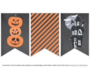 Classic Halloween Party Kit Banner Template CC004: Classic Halloween Party Kit Combined Package Template CC004 MASTER