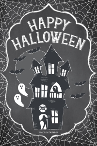Classic Halloween Party Kit Party Sign Template CC004 24x36: Classic Halloween Party Kit Combined Package Template CC004 MASTER