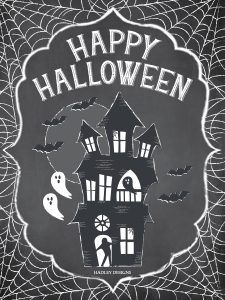 Classic Halloween Party Kit Party Sign Template CC004 18x24: Classic Halloween Party Kit Combined Package Template CC004 MASTER