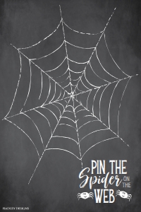 Classic Halloween Party Kit Game 1 Pin the Spider on the Web Template CC004: Classic Halloween Party Kit Combined Package Template CC004 MASTER