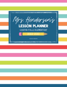 Teacher Planner Colorful Template EP025 MASTER design preview