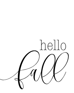 Fall Dinner Kit Hello Fall Home Decor Sign Template CC005 MASTER design preview