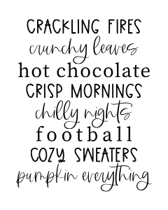 Fall Dinner Kit Description Sign Template CC005 MASTER design preview