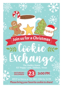 Cookie Exchange Party Kit Invitation Template HP002 MASTER design preview