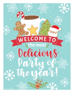 Cookie Exchange Party Kit Welcome Party Sign (Fill) Template HP002 MASTER design preview