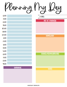 Stuck at Home Daily Planner Template SO002 design preview