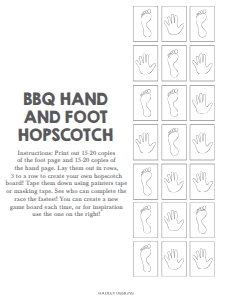 Backyard BBQ Hopscotch Template SO004 design preview