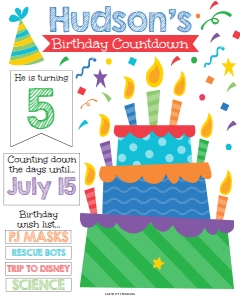 Birthday Countdown Template SO007 design preview