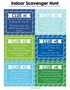 Indoor Scavenger Hunt EP041 Template design preview