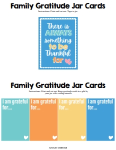 Family Gratitude Jar Template EP046: Gratitude Jar Template EP046