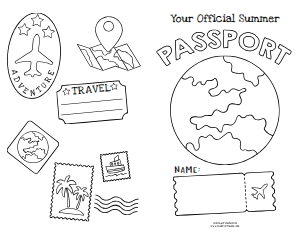 Passport Alphabet Collaboration EP032: Alphabet Passport Template EP032