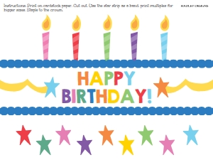 Birthday Crown Template SO007 design preview