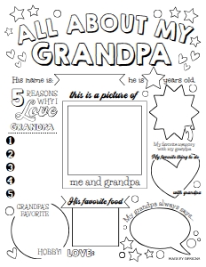 All About My Grandma Grandpa Templates EP064 design preview