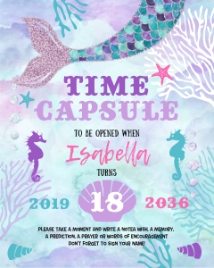 060HPA 11 Time Capsule mermaid 8x10 sign design preview