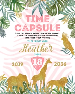 041HPA 17 Time Capsule 8x10 sign: 041HPA 17 Time Capsule 8x10 sign