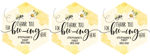 059HPA 10 A Bee gift tag BDay design preview