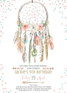 131HPA 02 DC sleepover pajama invitation BDay confetti design preview