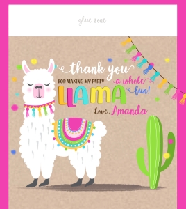 073HPA 12 Llama Hershey milk chocolate wrap: 073HPA 12 A Llama Hershey milk chocolate wrap