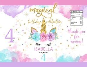 046HPA 30 C Chips bag magical unicorn: 046HPA 30 C Chips bag magical unicorn