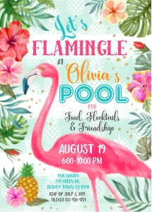 044HPA 08 Lets flamingle POOL party: 044HPA 08 Lets flamingle POOL party