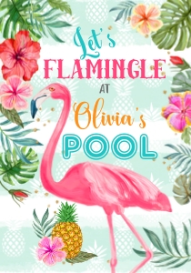 044HPA 18 B Flamingo POOL party: 044HPA 18 B Flamingo POOL party