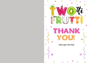 028HPA 07 Thank you card 7x5 with photo: 028hpa 07 Thank you card photo added
