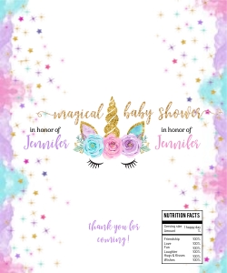 056HPA 32 A unicorn rice krispies BABY shower: 056HPA 32 A unicorn rice krispies BABY shower
