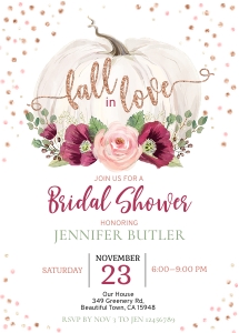 086HPA 01 Pumpkin burgundy rose gold BRIDAL 5x7 design preview