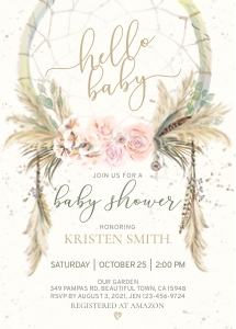 166hpa 01 Pampas DC Baby Shower 5x7: 166hpa 01 Pampas DC Baby Shower 5x7
