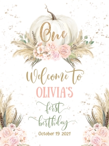 171hpa 18 A Welcome sign 18x24 pampas pumpkin One design preview