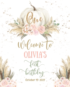 171hpa 16 A Welcome sign 16x20 pampas pumpkin One design preview