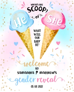 163hpa 08 IceCreamgender Reveal 8x10: 163hpa 08 IceCreamgender Reveal 8x10