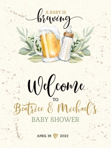 173hpa 18 Baby brewing Welcome sign 18x24: 173hpa 18 Baby brewing Welcome sign 18x24
